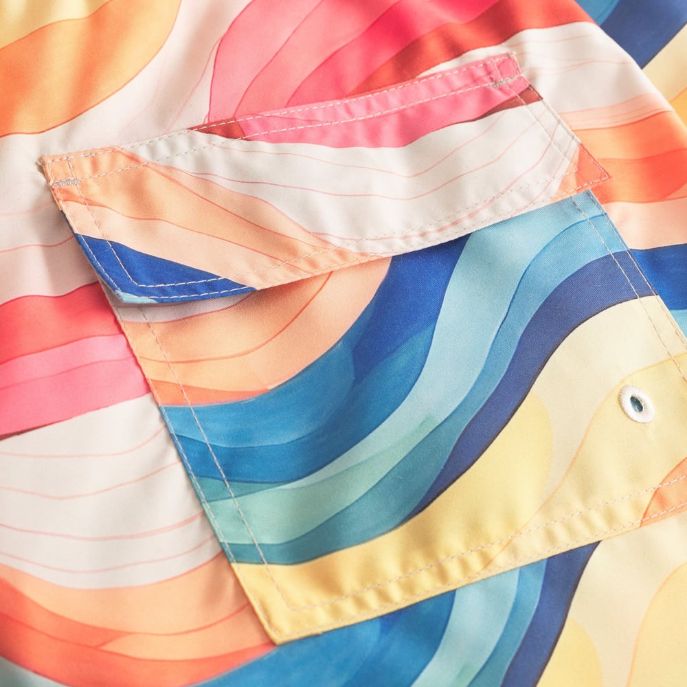 Swim Shorts Sandhamn Wave Stripe Multicolor