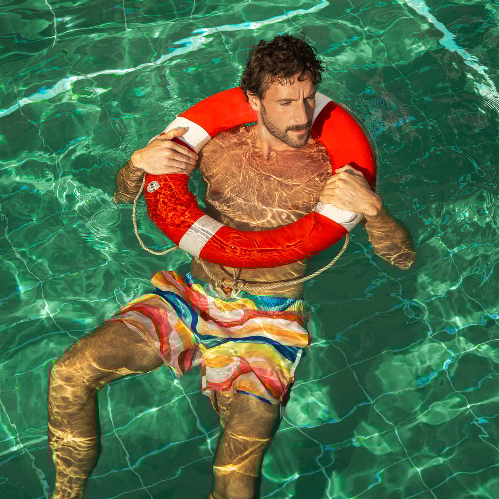 Swim Shorts Sandhamn Wave Stripe Multicolor