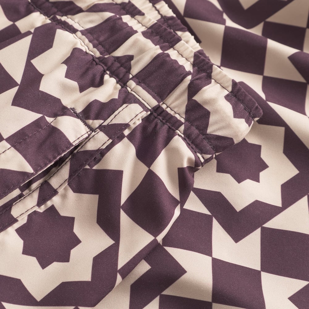 Swim Shorts Sandhamn Mosaic Star Plum Purple