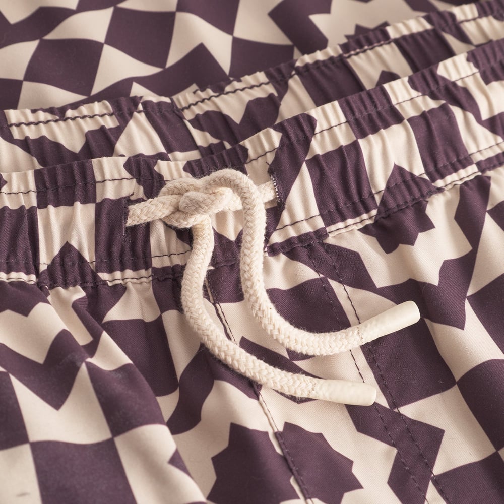 Swim Shorts Sandhamn Mosaic Star Plum Purple