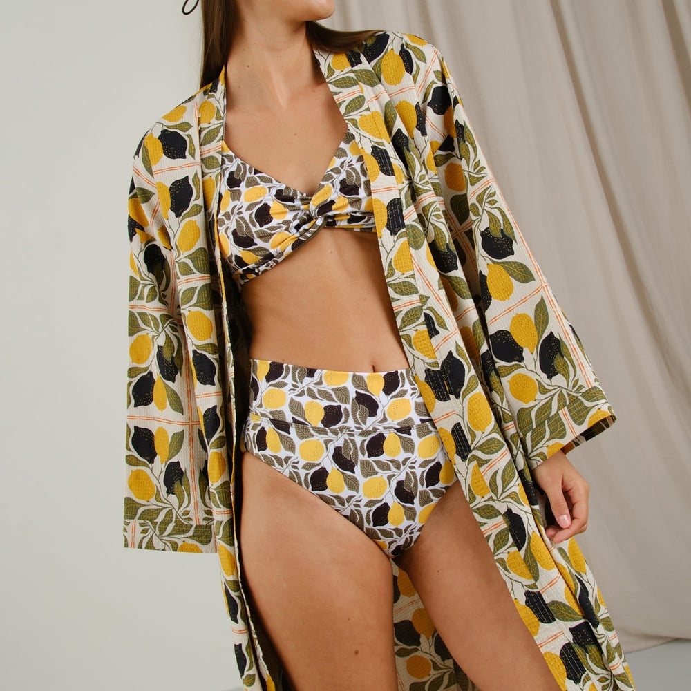 Bikini Pants Slite Lemon Bricks Multi Color