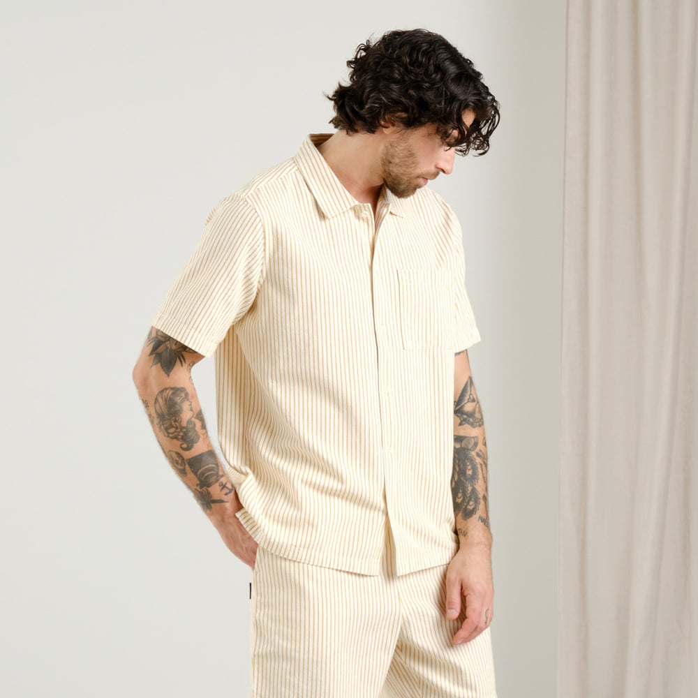 Shirt Brantevik Work Stripe Yellow