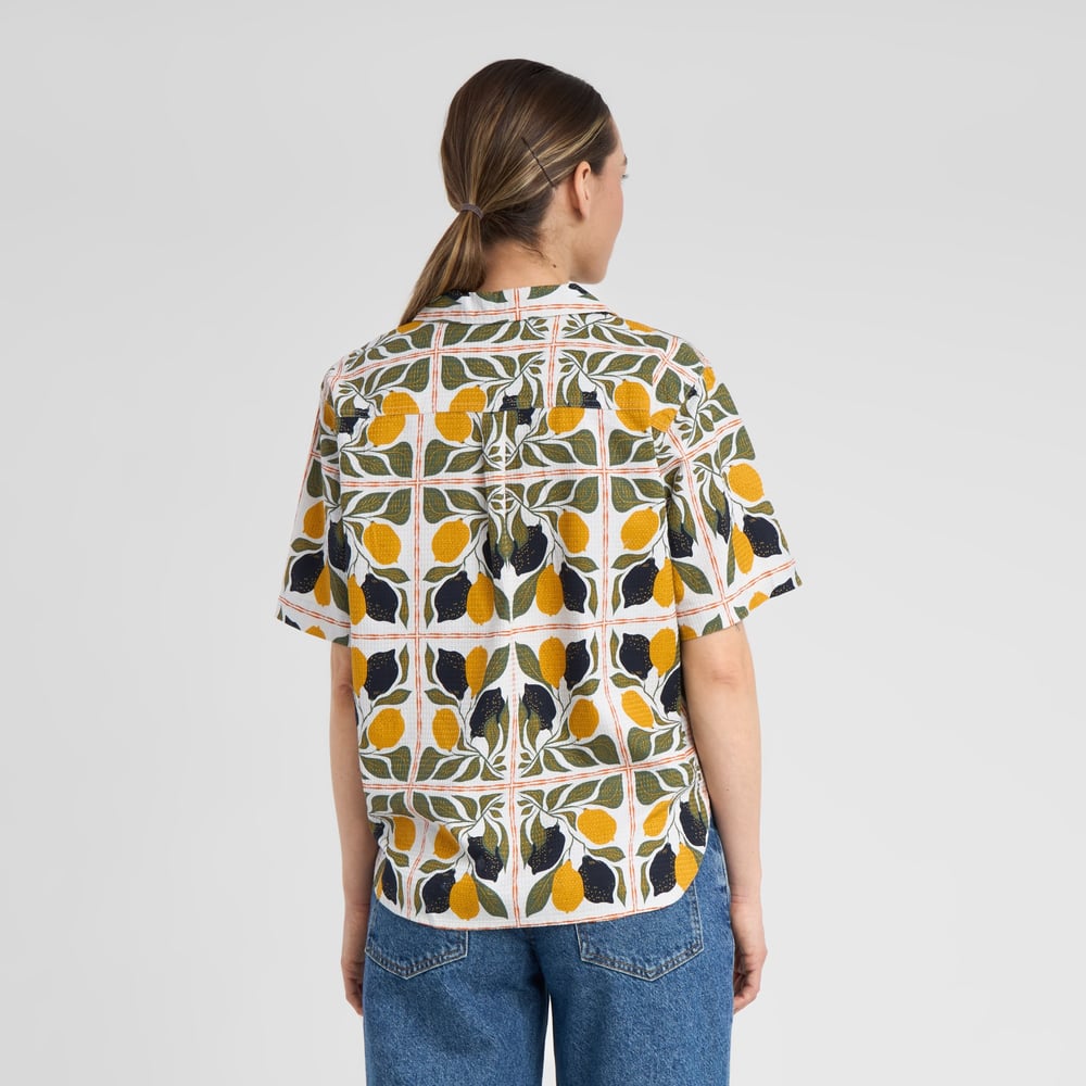 Shirt Torup Lemon Tiles Oat White