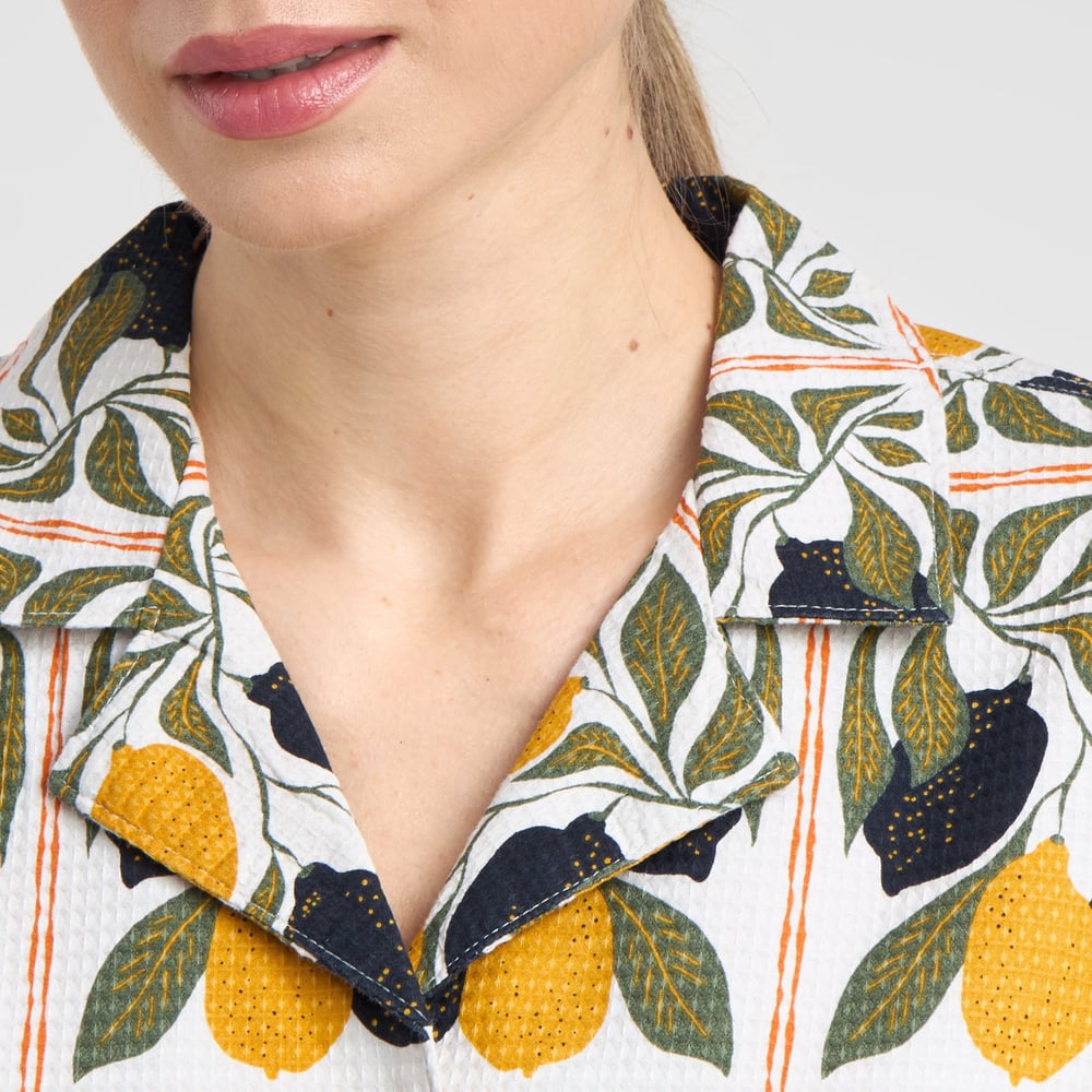 Shirt Torup Lemon Tiles Oat White