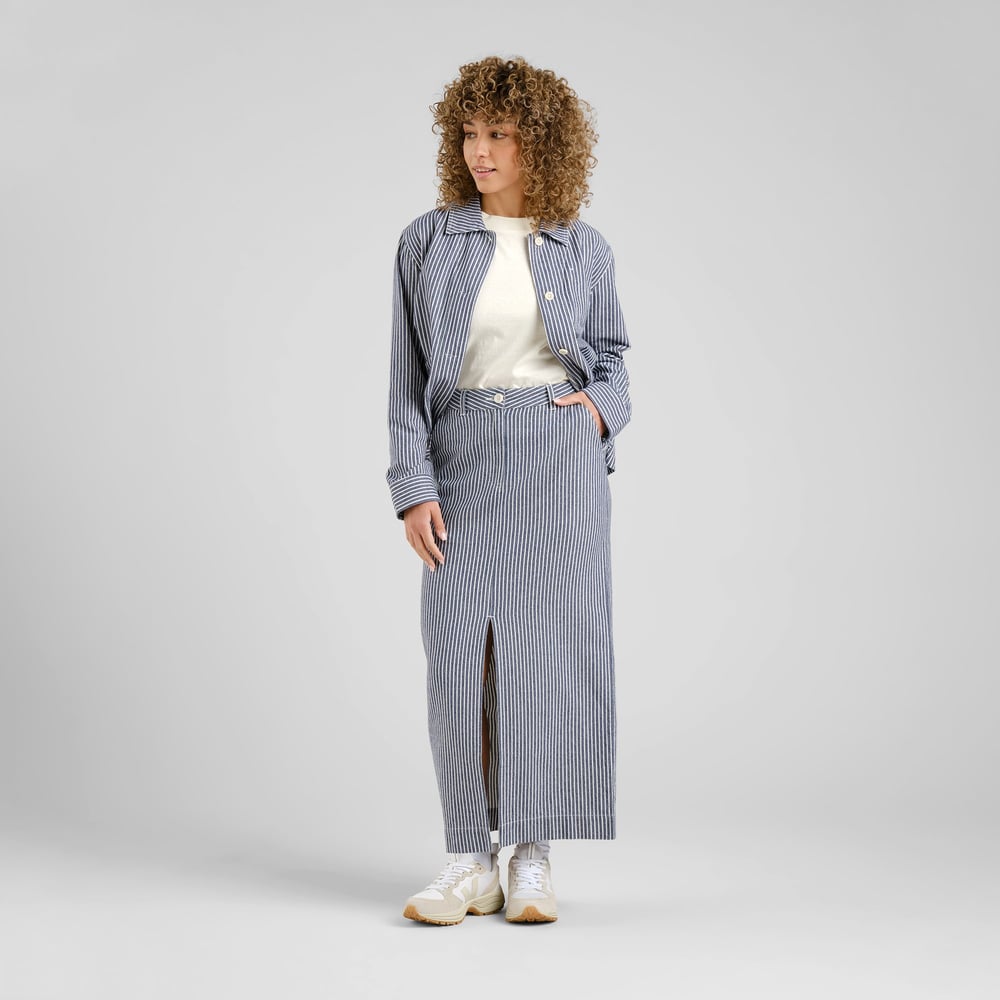 Skirt Finsta Work Stripe Blue