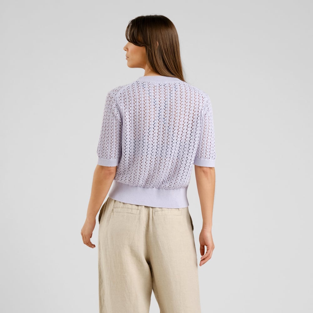 Knitted T-shirt Flen Crochet Thistle Purple