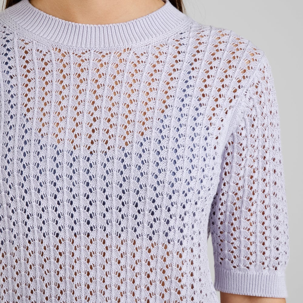 Knitted T-shirt Flen Crochet Thistle Purple