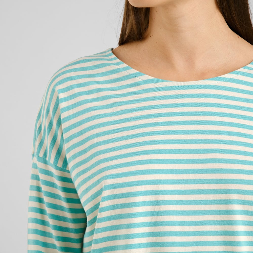 Top Humledal Stripes Pool Blue