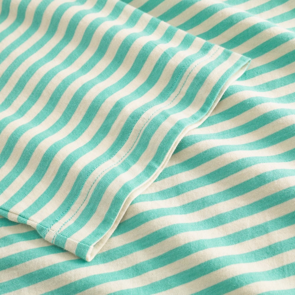 T-shirt Vadstena Stripes Pool Blue