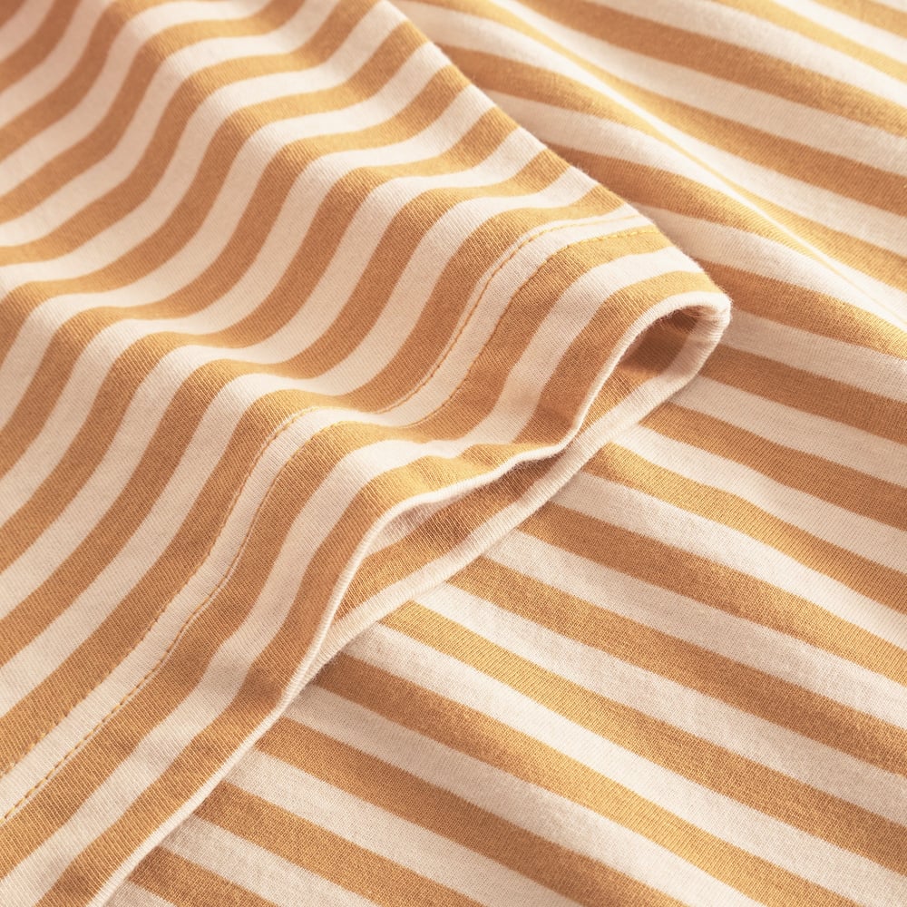 T-shirt Vadstena Stripes Gold Yellow