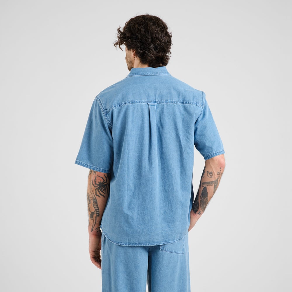 Shirt Skalhamn Denim Light Blue