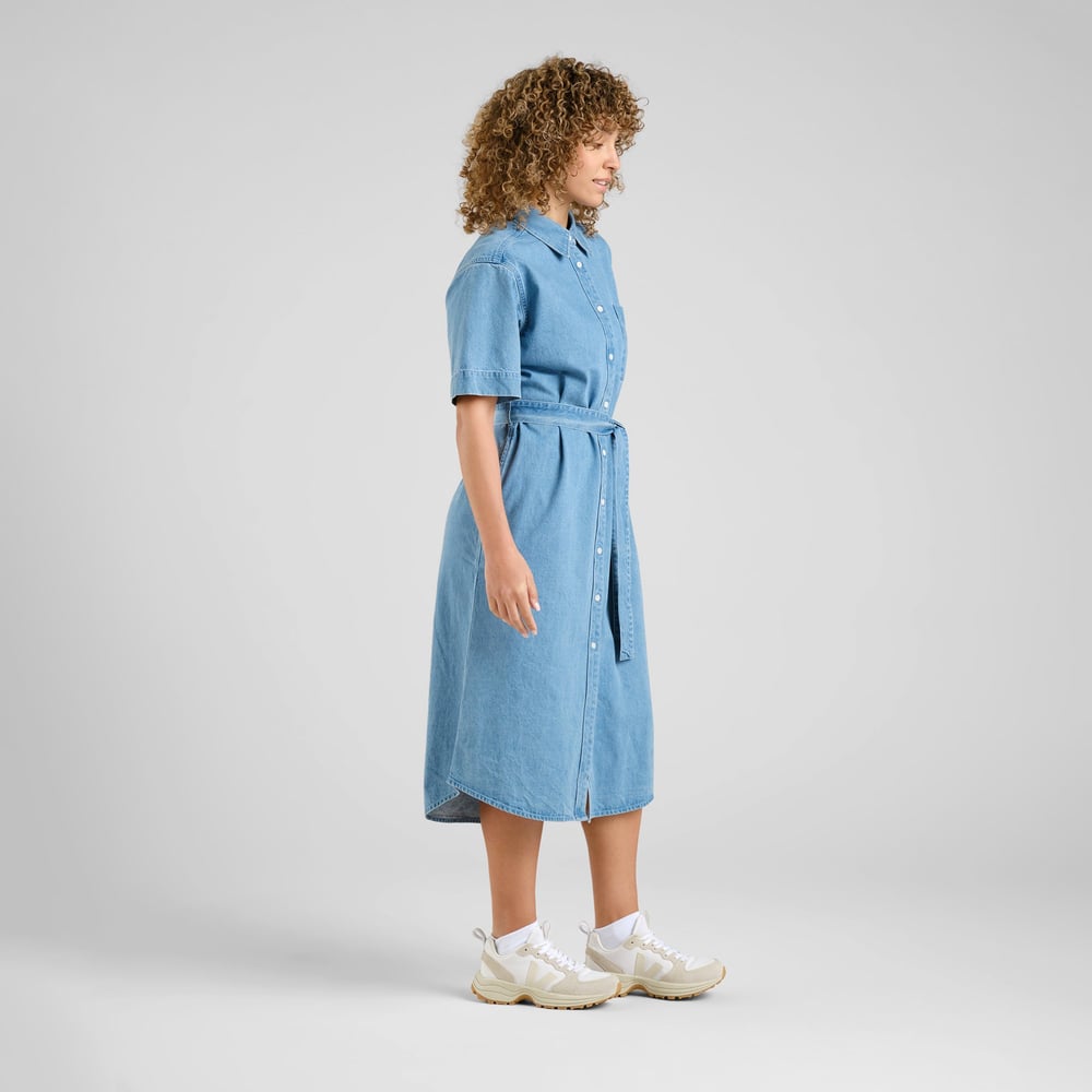 Shirt Dress Ripa Denim Light Blue