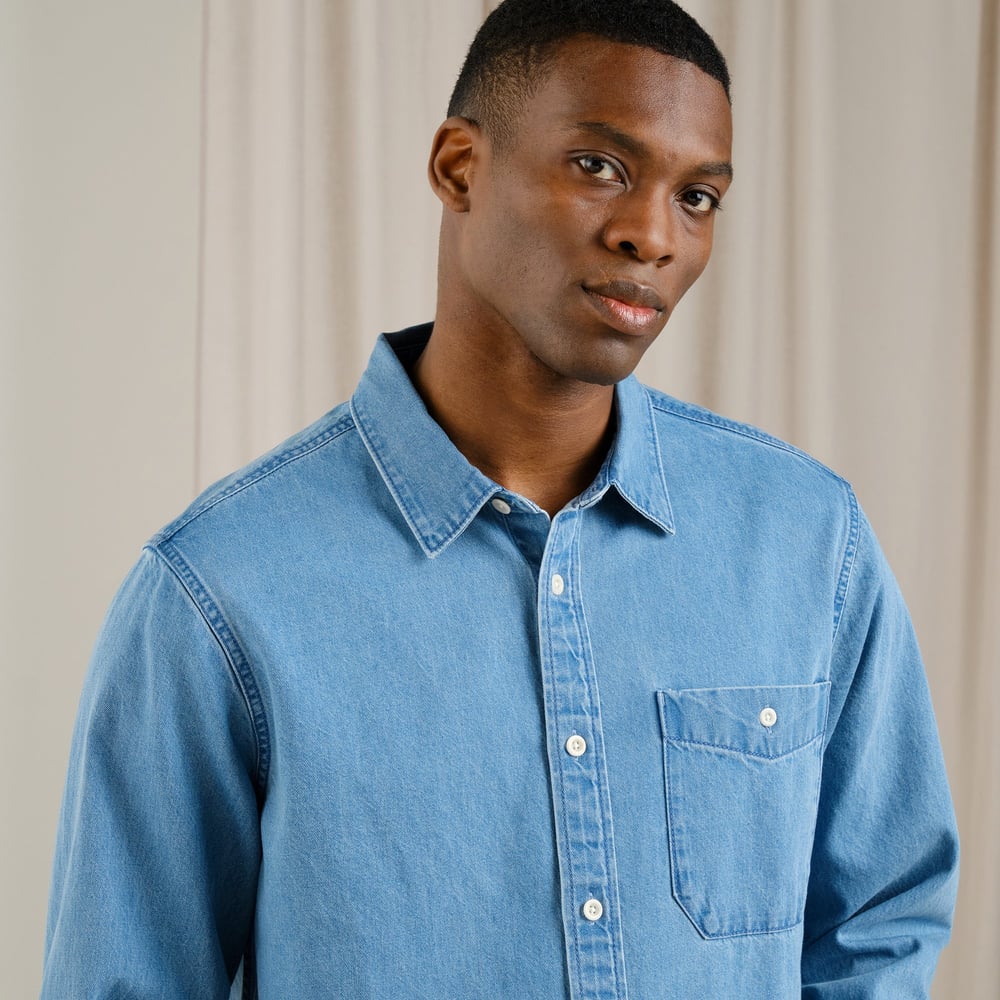 Shirt Lunnevik Denim Light Blue