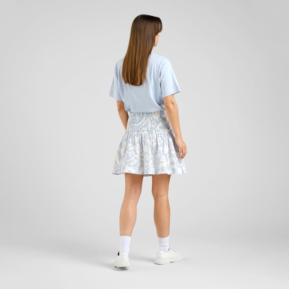 Skirt Tranholmen Poplin Wonky Beach Skyway Blue