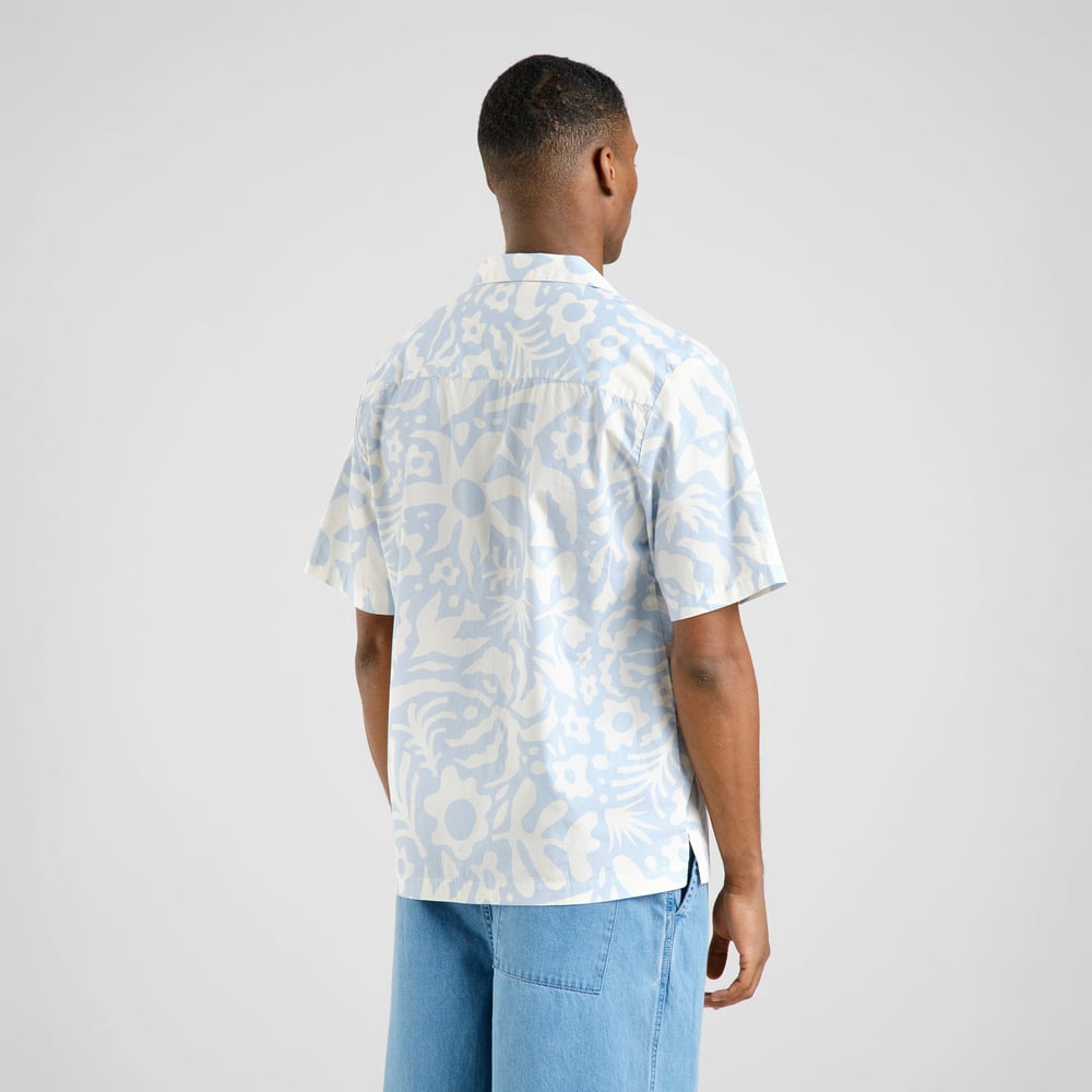 Shirt Marstrand Poplin Wonky Beach Skyway Blue