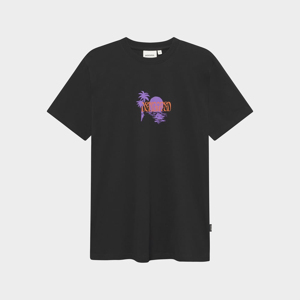 T-shirt Stockholm Island sunset Black