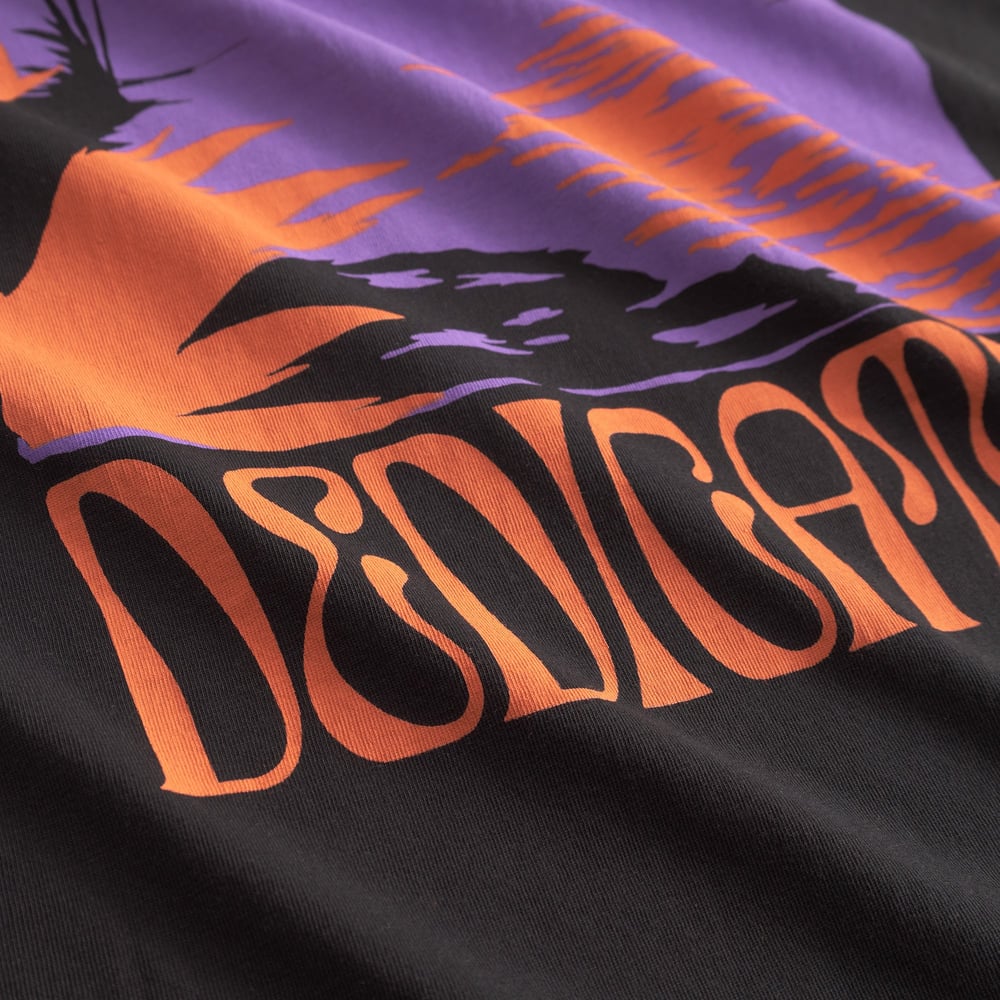 T-shirt Stockholm Island sunset Black