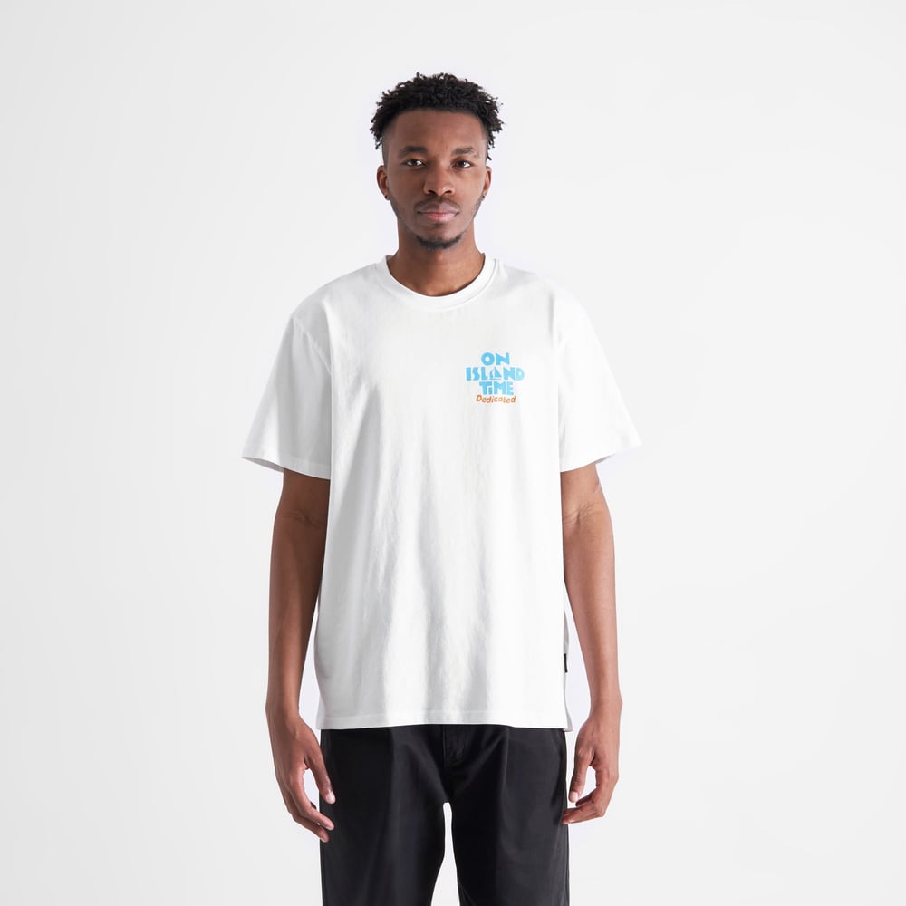 T-shirt Stockholm Island Time White