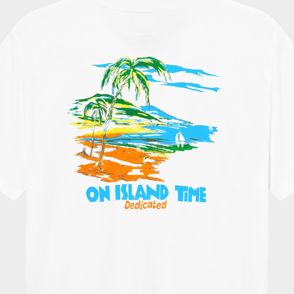 T-shirt Stockholm Island Time White