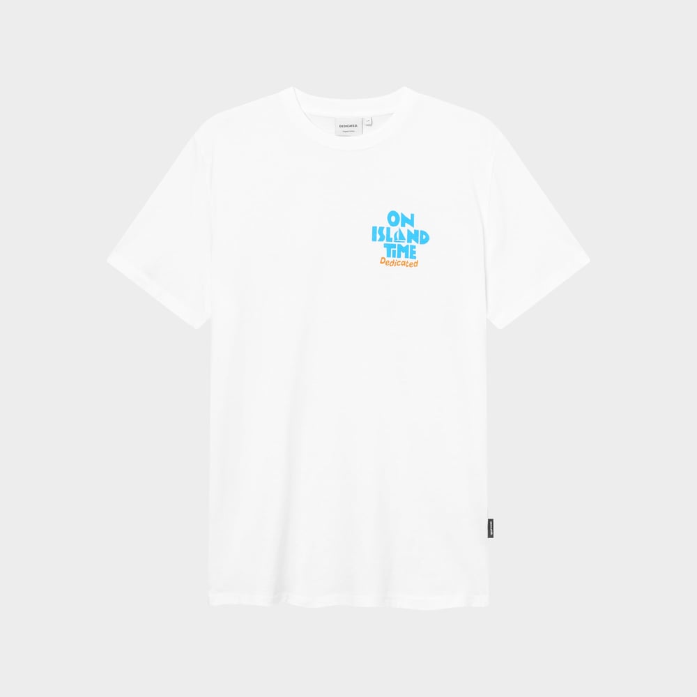 T-shirt Stockholm Island Time White
