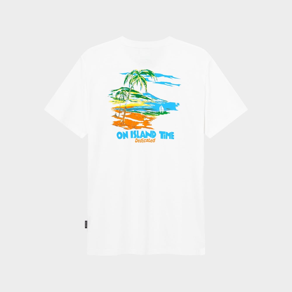 T-shirt Stockholm Island Time White