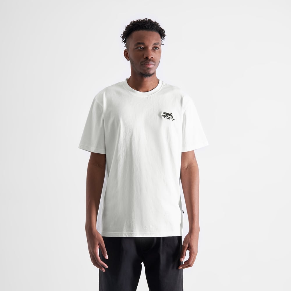 T-shirt Stockholm Jump Whale White