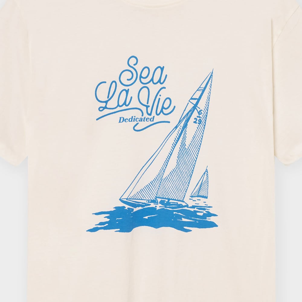 T-shirt Stockholm Sea La Vie Boat Off-White