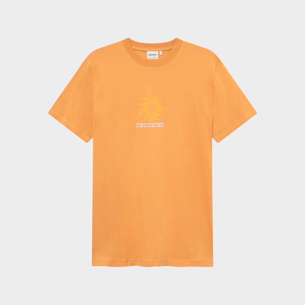 T-shirt Stockholm Sun Logo Amber Gold