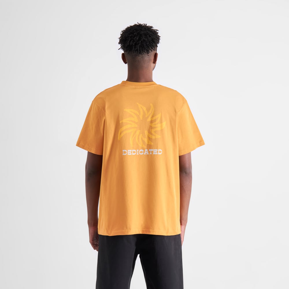 T-shirt Stockholm Sun Logo Amber Gold