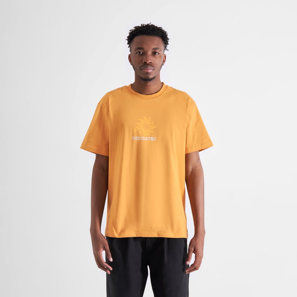 T-shirt Stockholm Sun Logo Amber Gold