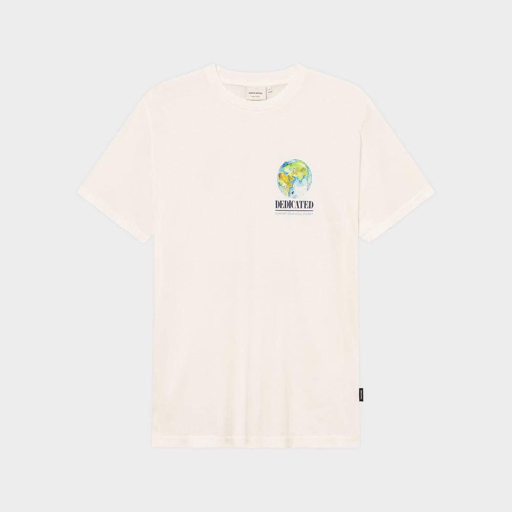 T-shirt Stockholm Support Water Globe Off-White