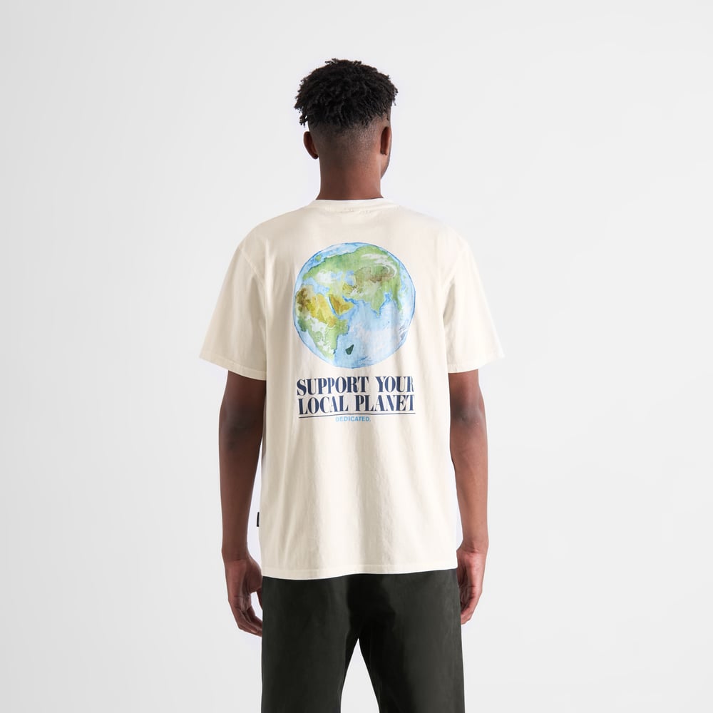 T-shirt Stockholm Support Water Globe Off-White