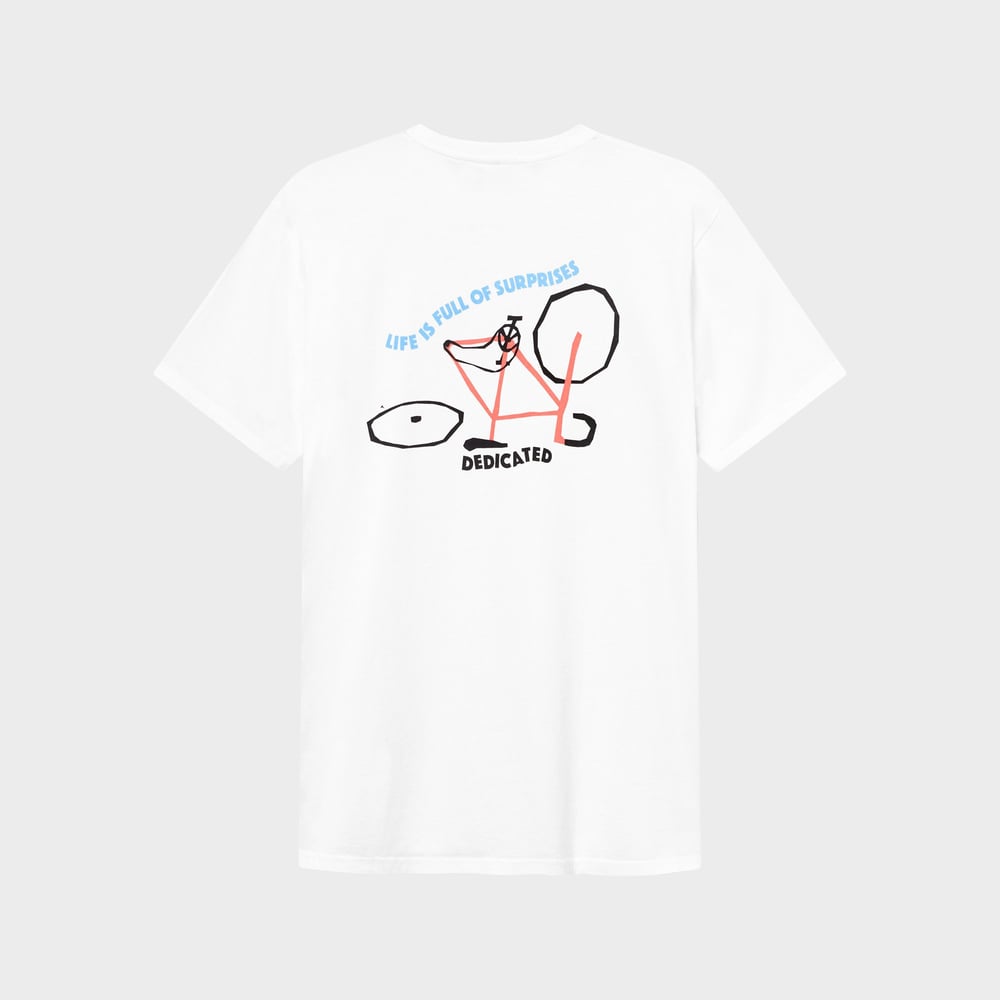 T-shirt Stockholm Surprise Bike White