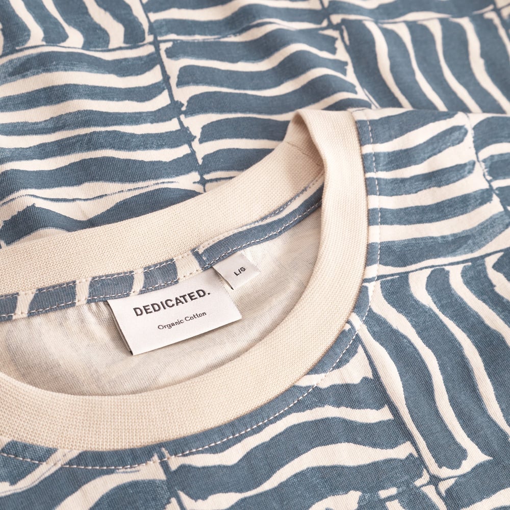 T-shirt Stockholm Wave Tiles Blue