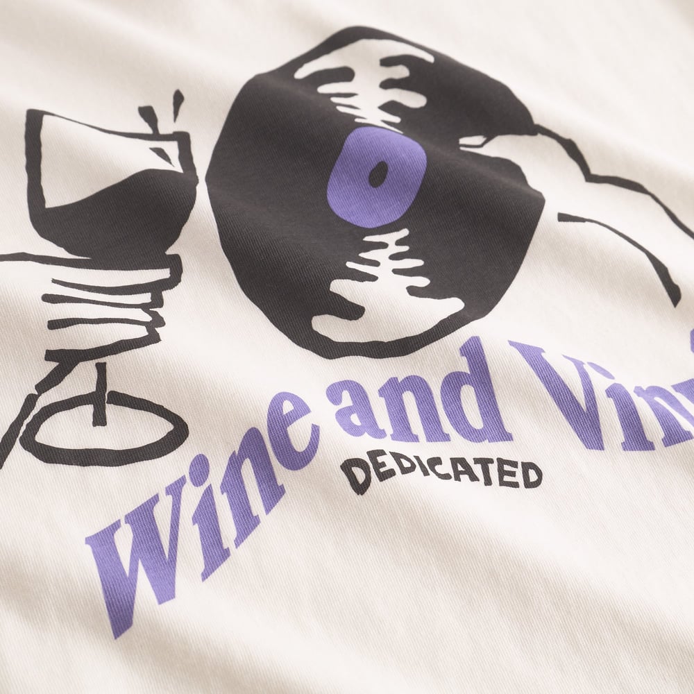 T-shirt Stockholm Wine And Vinyl Off-White