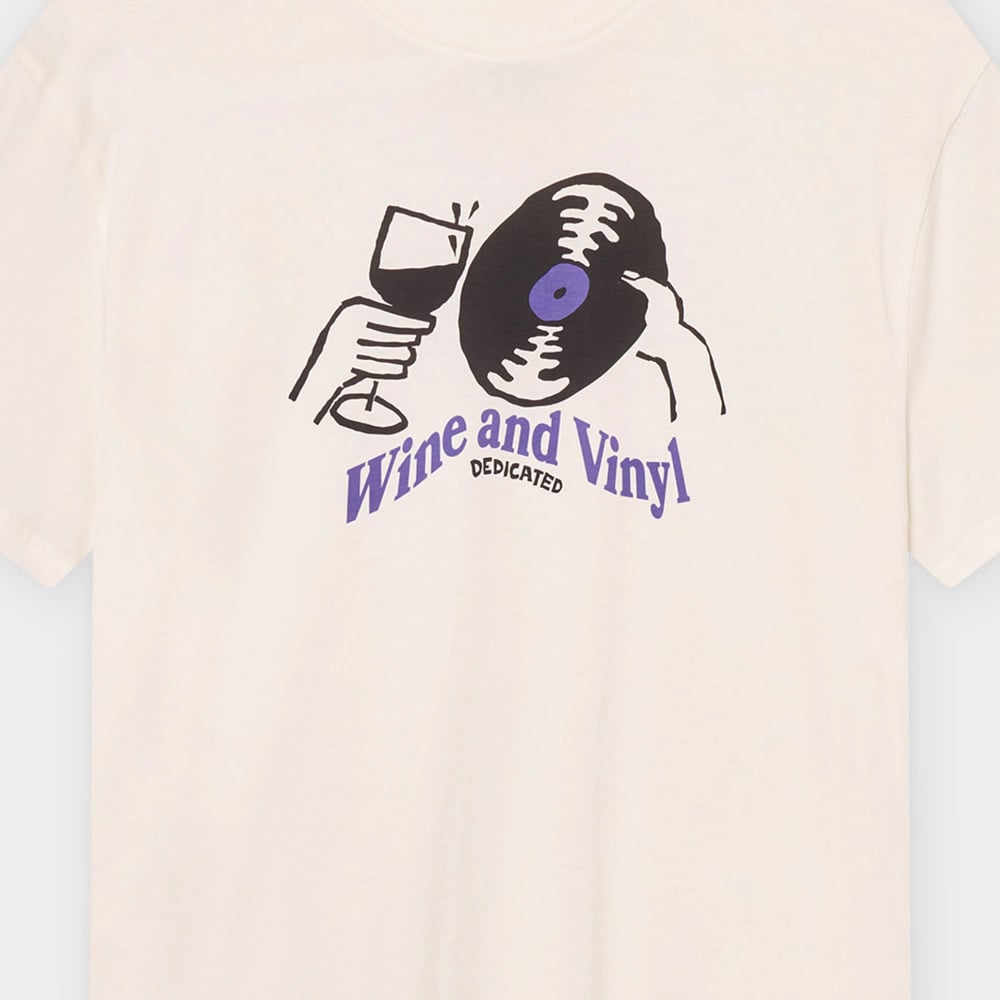 T-shirt Stockholm Wine And Vinyl Off-White