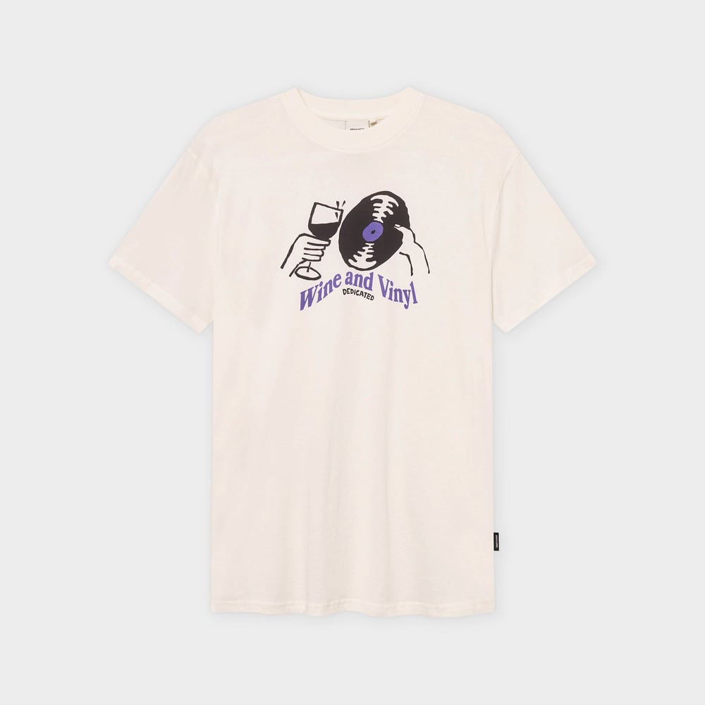 T-shirt Stockholm Wine And Vinyl Off-White