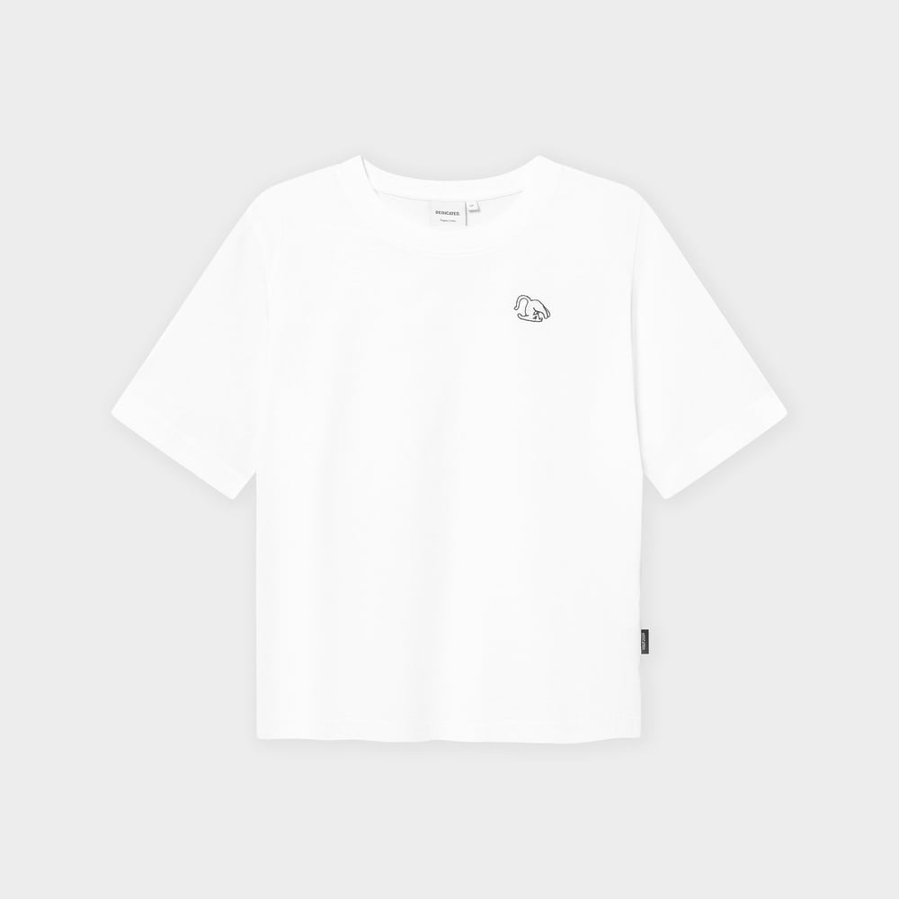 T-shirt Vadstena Cat Pose White