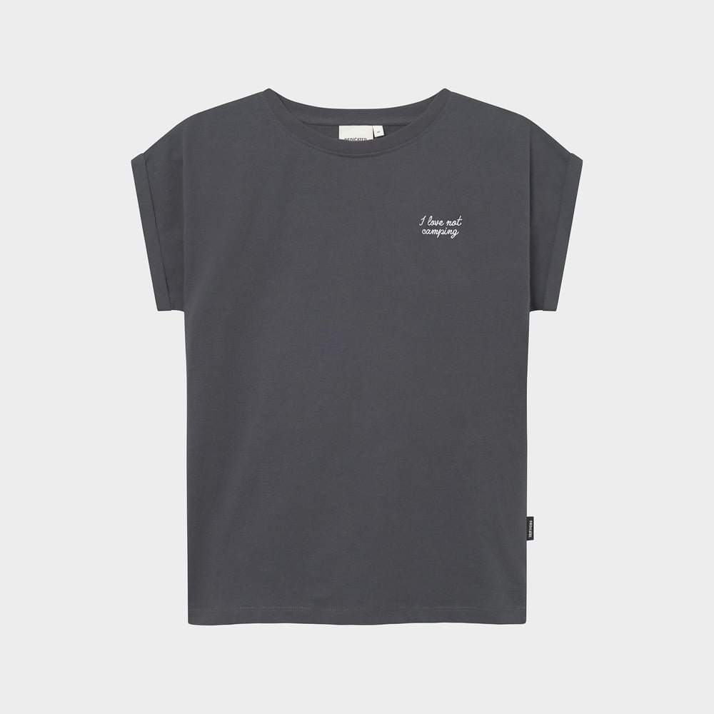 T-shirt Visby Love Not Camping Charcoal
