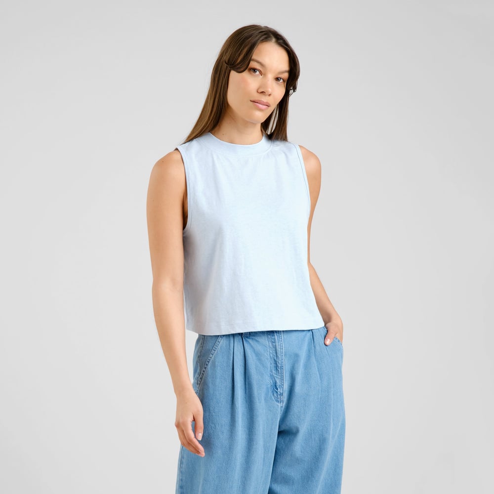 Top Namsos Hemp Skyway Blue