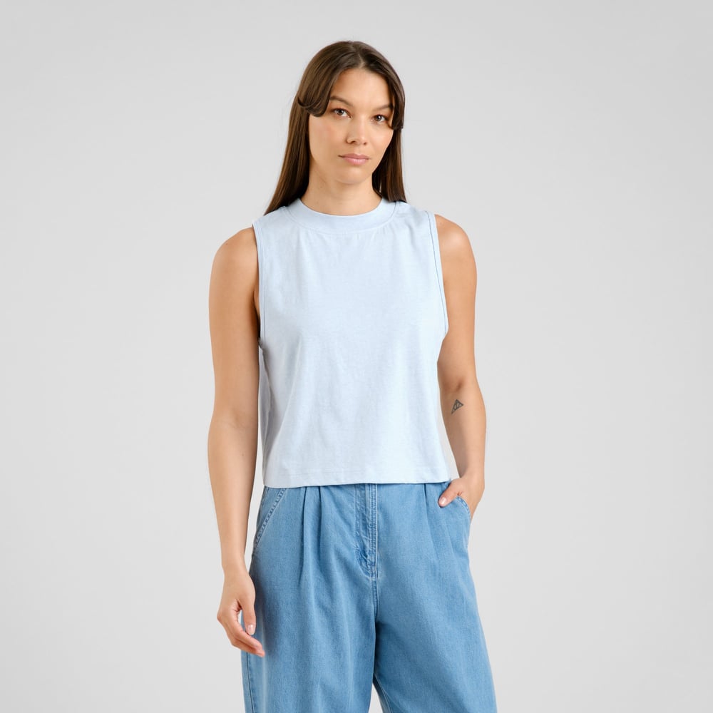 Top Namsos Hemp Skyway Blue