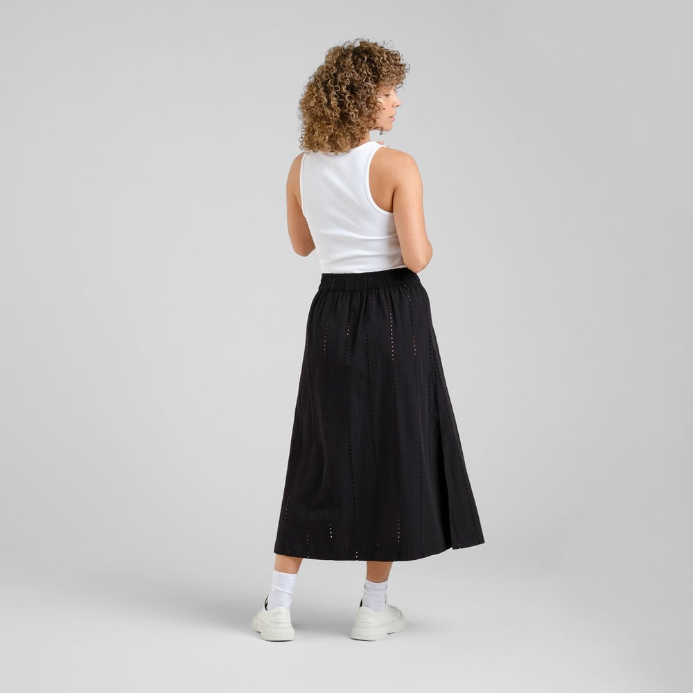 Skirt Viken Schiffli Black