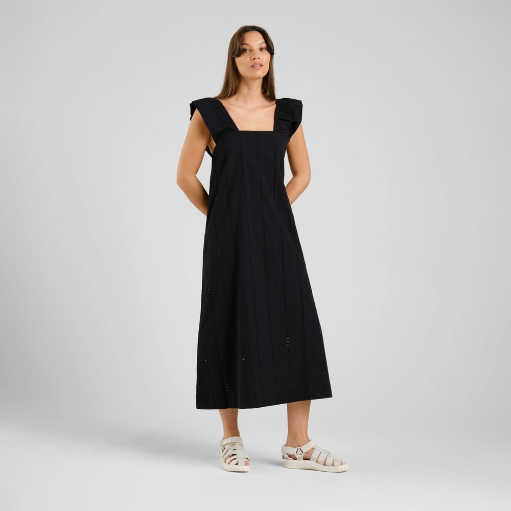 Dress Landsort Schiffli Black