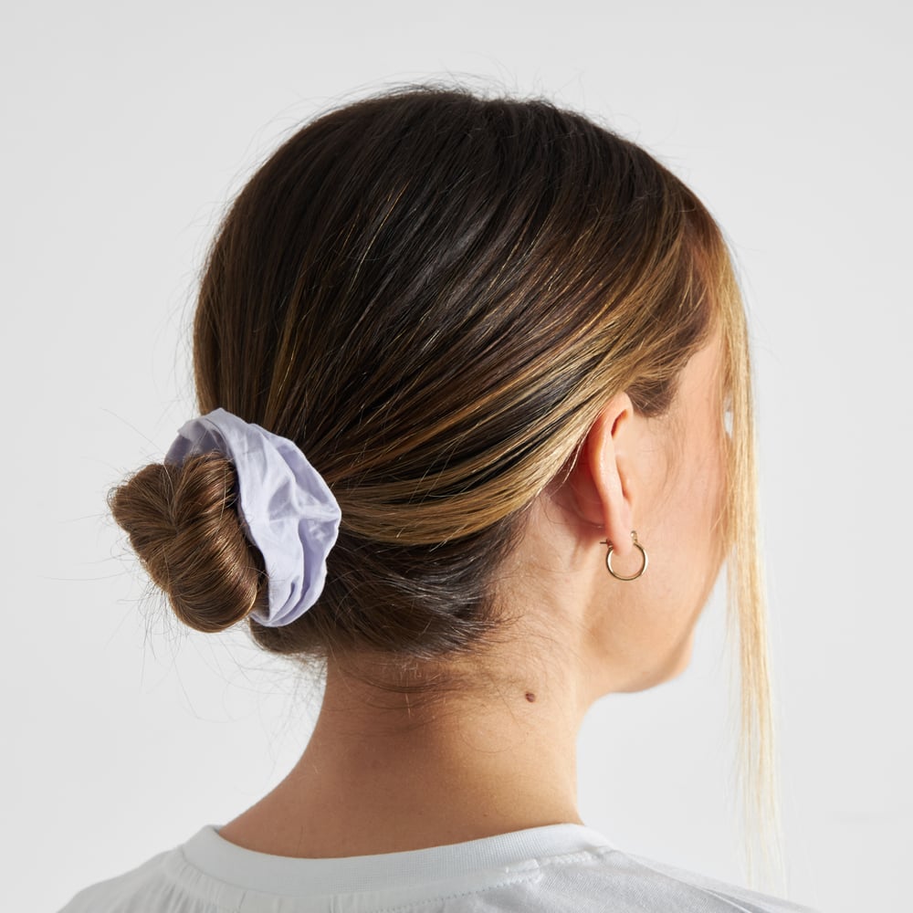 Scrunchie Poplin Thistle Purple