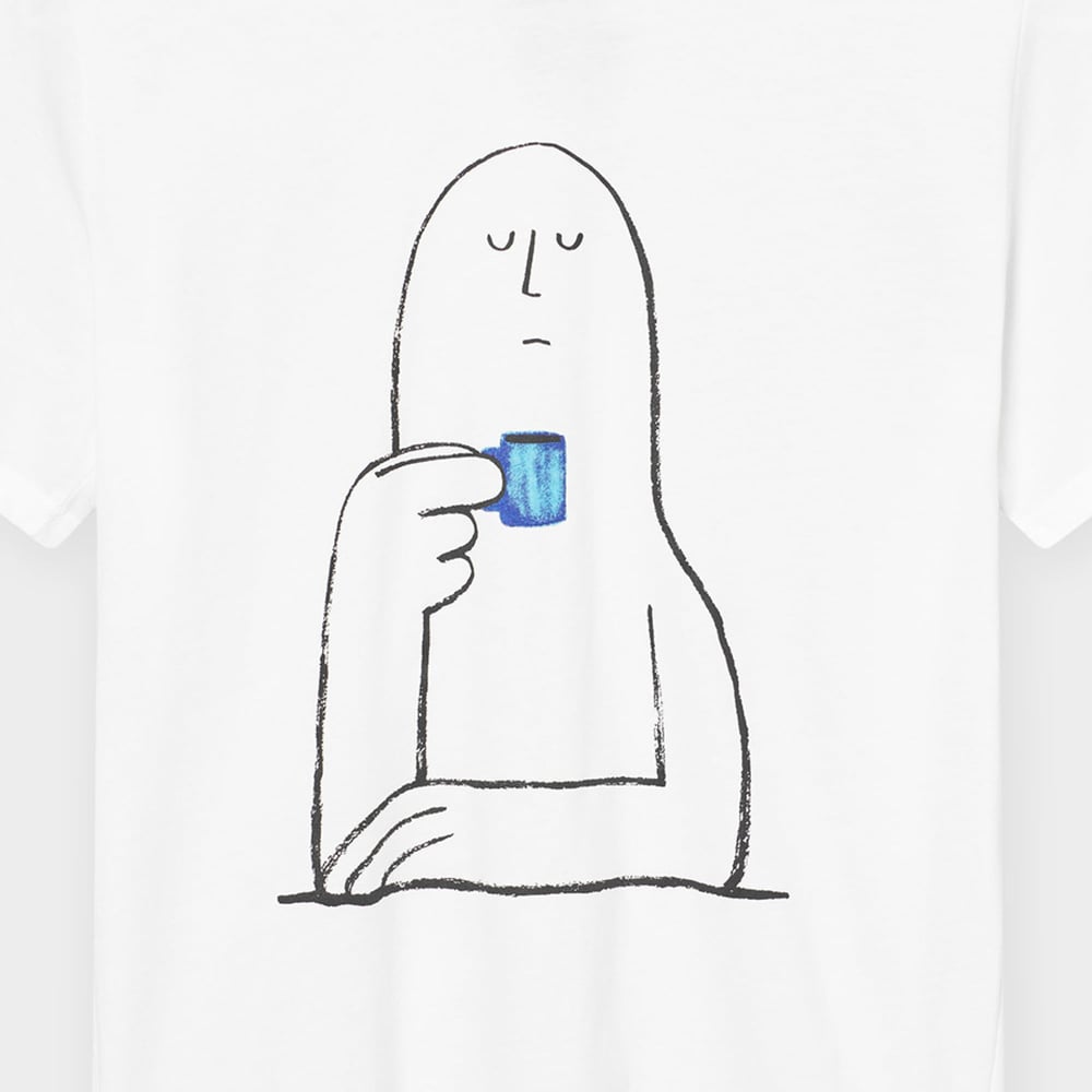 T-shirt Stockholm Coffee Break White