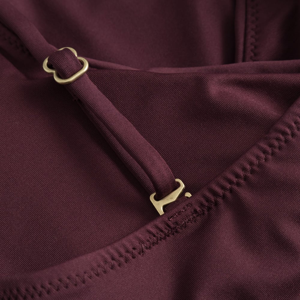 Wrap Swimsuit Klinte Burgundy