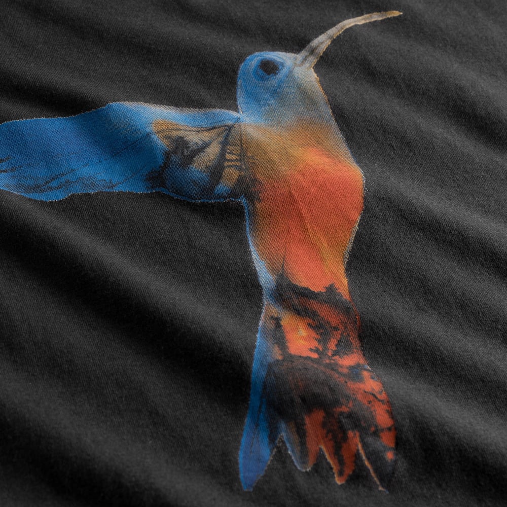 T-shirt Visby Painted Hummingbird Charcoal
