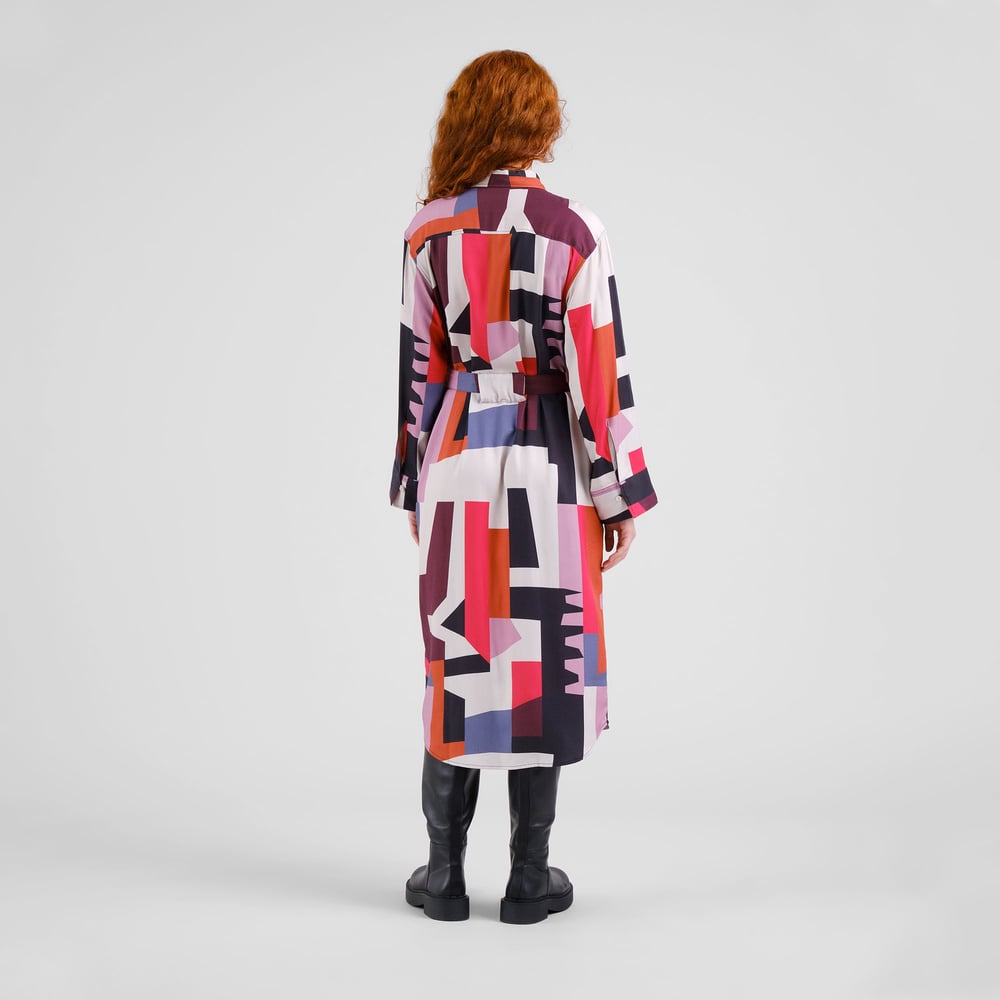 Shirt Dress Kvilla Abstract Chaos Multi Color