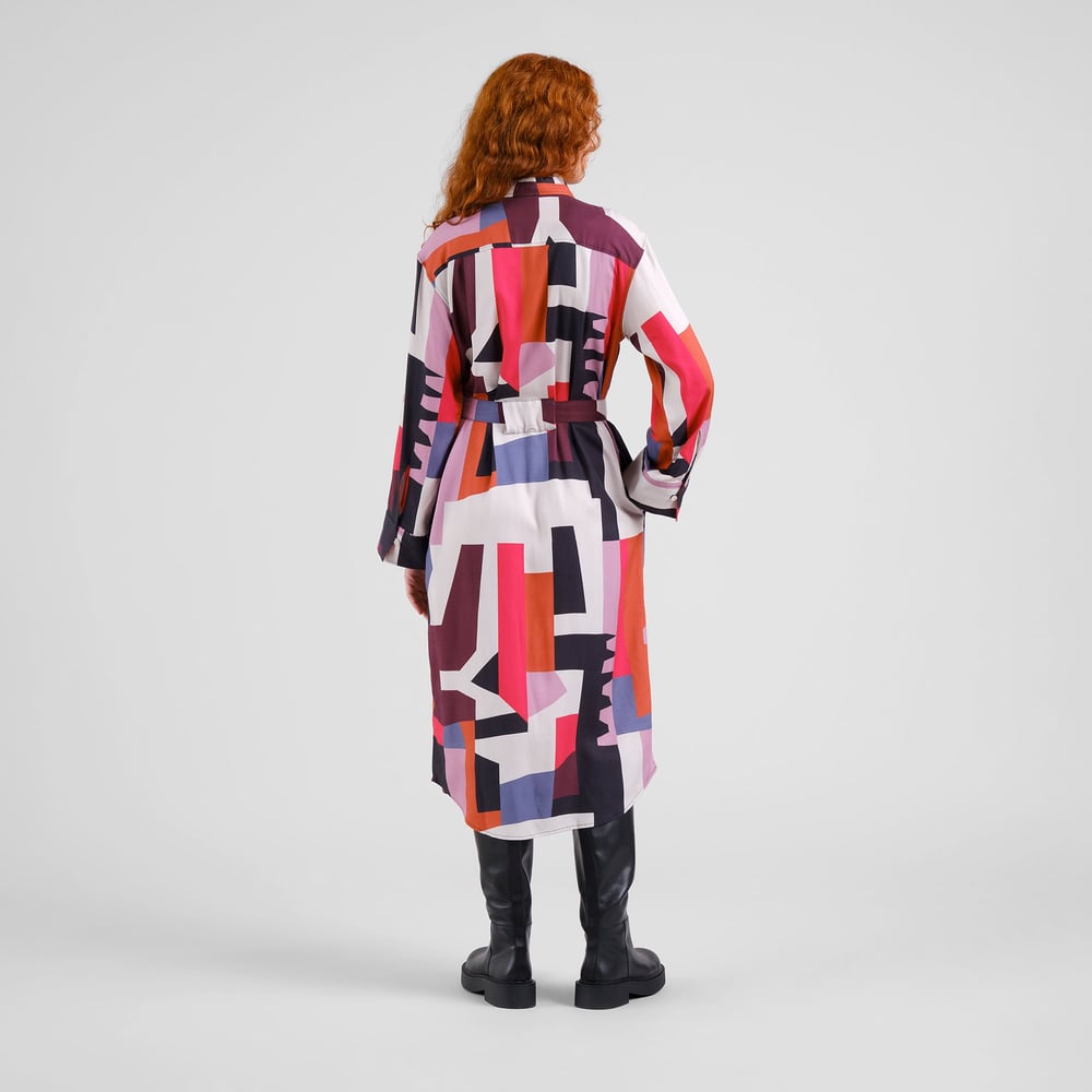 Shirt Dress Kvilla Abstract Chaos Multi Color