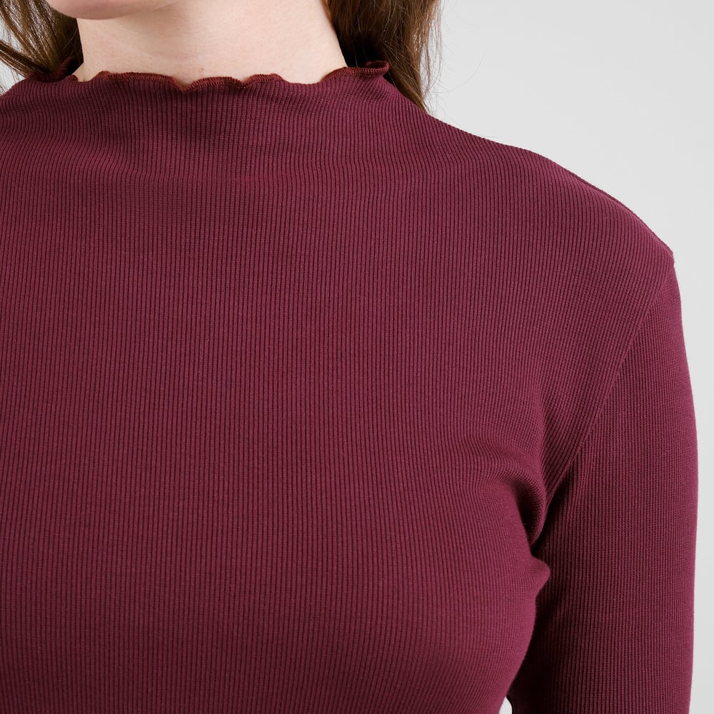 Rib Dress Lofta Fig Red